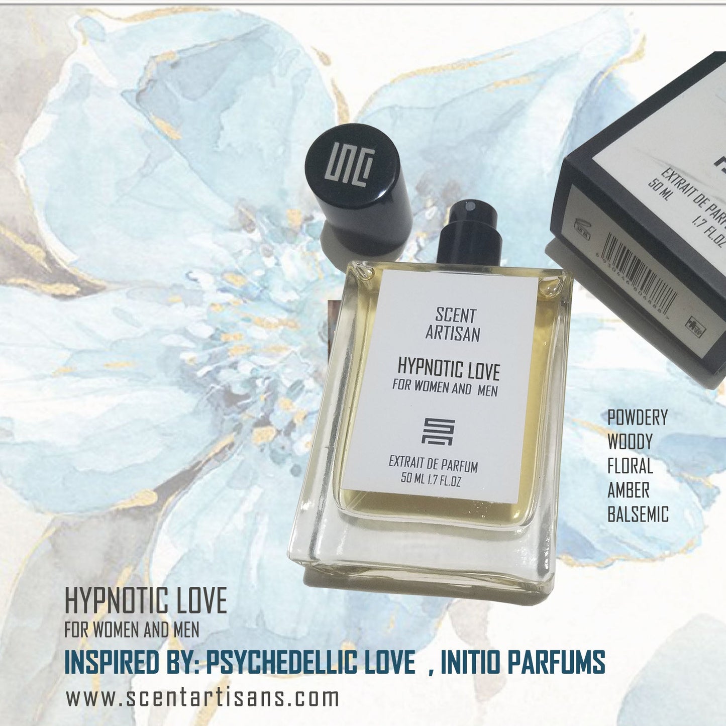HYPNOTIC LOVE FOR WOMEN AND MEN : INSPIRED BY PSYCHEDELLIC LOVE , INITION PARFUMS
