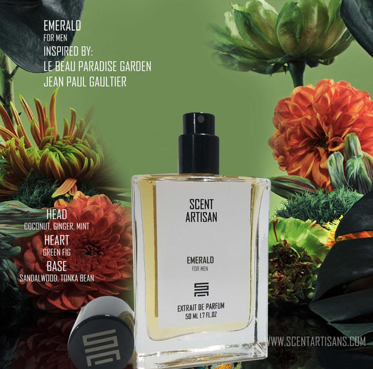 EMERALD FOR MEN : INSPIRED BY  LE BEAU PARADISE GARDEN JEAN PAUL GAULTIER